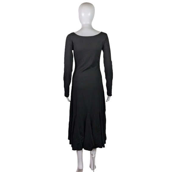Commense Black Mid Length Stretch Dress Size S - Picture 2 of 3